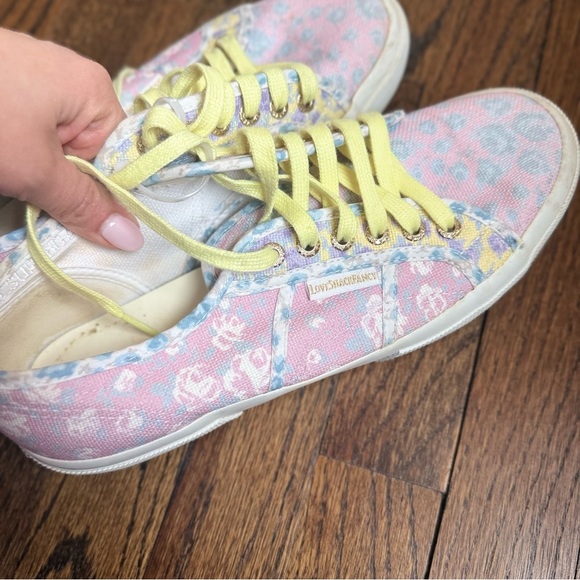 Love Shack Fancy By Superga Floral sneakers In excellent Condition size 10 - Picture 4 of 9